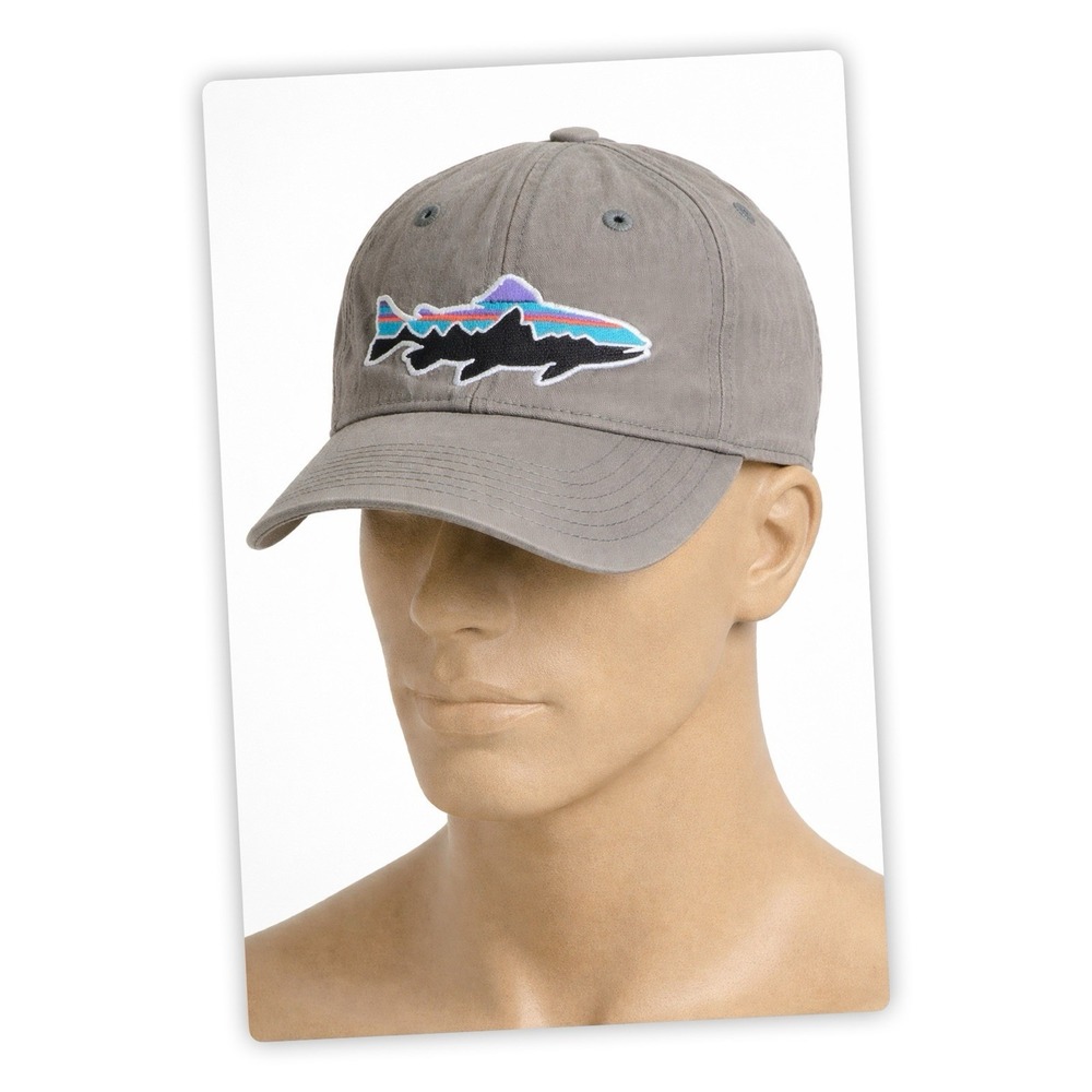 Patagonia Gray Baseball Cap Hat Fishing Outdoor Adjustable One Size